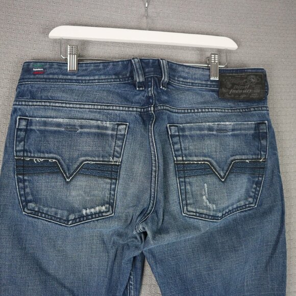 Diesel Zathan Bootcut Denim Faded Made in Italy 34x32 - Picture 5 of 7